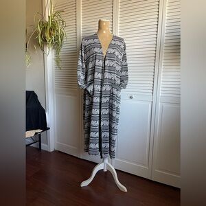 Lula Roe long cardigan sweater size large